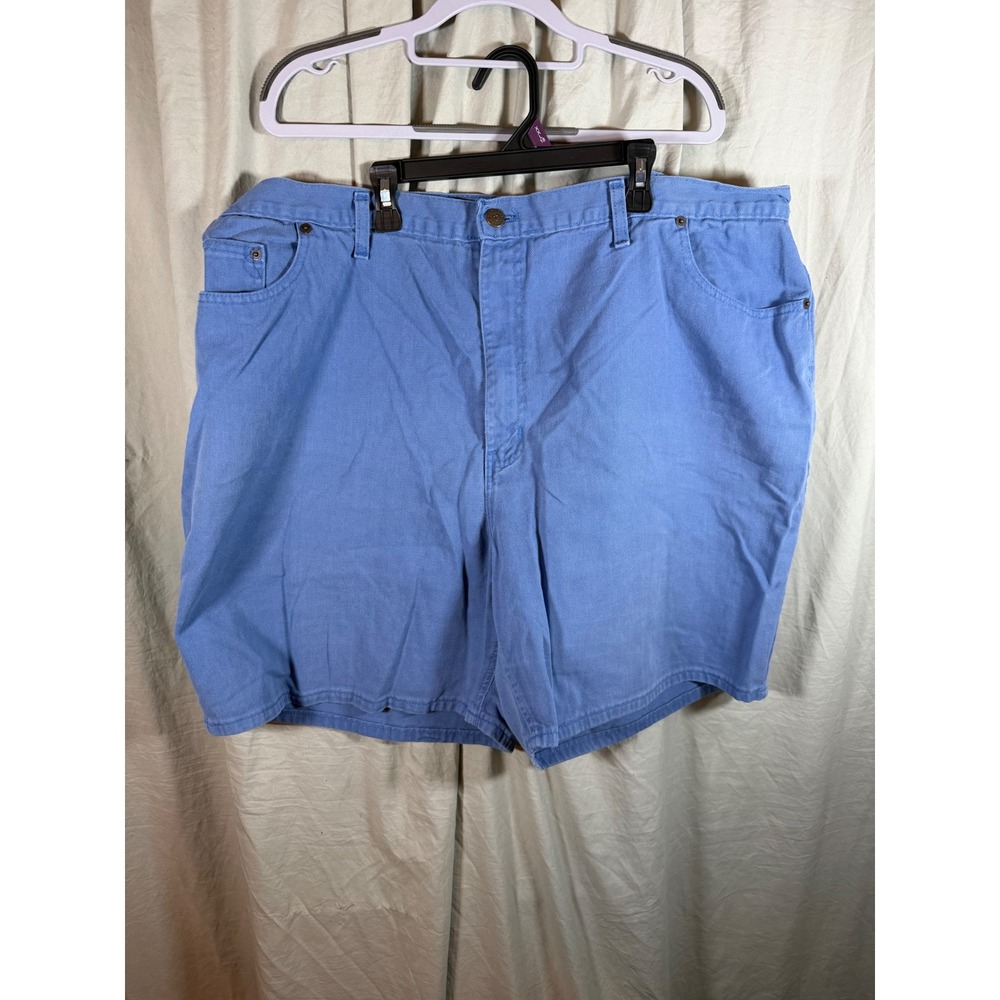 Faded Glory Mens Blue Denim Shorts Relaxed Fit Size 50W Vintage Dad Core Summer